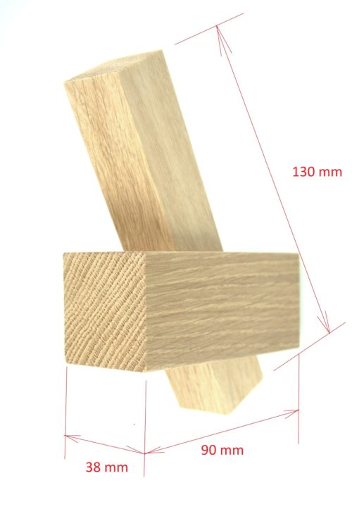 Kapstok haak Troy in naturel eiken